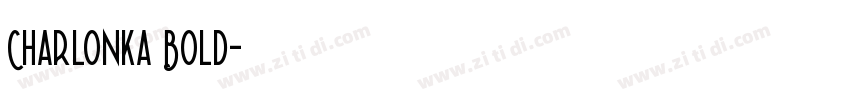 Charlonka Bold字体转换